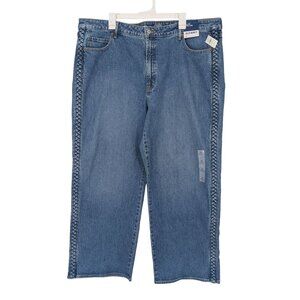 Old Navy Ski Hi Wide Leg Jeans Extra High Rise Y2K Denim 90s Baggy Plus Size 22